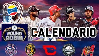 Calendario Round Robin Liga Venezolana de Béisbol Profesional temporada 2024 [upl. by Anastice]