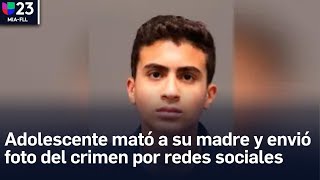 Policía adolescente que asesinó a su madre en Hialeah envió foto del crimen por redes sociales [upl. by Earahs]