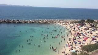 Marseille  la plage de la Batterie à Corbières Estaque [upl. by Lalage]