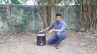 AGNI1  THE BIOMASS GASIFIER STOVE project engineering lpg vignan education biomass gas [upl. by Emmerie]