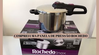 PANELA DE PRESSÃO ROCHEDO INOX FAZENDO FEIJÃO PELA PRIMEIRA VEZ Mais um item de casa [upl. by Eiramit]