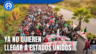 Al menos 9 de cada 10 migrantes quiere quedarse en México asegura activista [upl. by Alegnad]