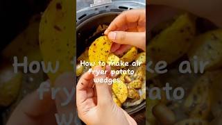 How to make air fryer potato wedges potatorecipe airfryer easycooking [upl. by Magnuson]