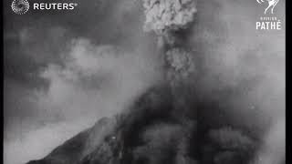 Volcano erupting in the Philippines 1938 [upl. by Haliak]