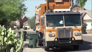 HybridHLA Peterbilt Curbtender  Solid Waste Collection 81611 [upl. by Meredith]