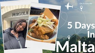 🇲🇹MALTA FOOD VLOG  RESTAURANTS AND BEAUTIFUL PLACES TO SEE  YOU SHOULD VISIT MALTA🫶🏾 [upl. by Jeanne]