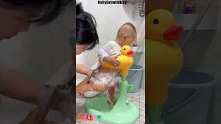 How Can I Make Baby Bath Time Easier Try the Baby Bath Standing Shower Shorts [upl. by Nagyam19]