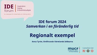 IDE Forum 2024 Exempel Värmland [upl. by Aylmar854]