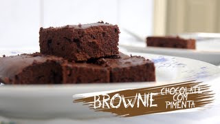 Prato Feito  Brownie de Chocolate com Pimenta [upl. by Legin845]