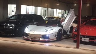 爆音 エンジンスタート パワークラフトサウンド ランボルギーニ アヴェンタドール inオートファクトリー仁 Lamborghini Aventador LP7004 [upl. by Nalor955]