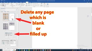 How to delete blank page in word 2010 2016 2013 2022 [upl. by Anelrihs]