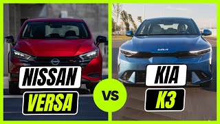 Nissan VERSA vs Kia K3  ¿Qué sedán es mejor [upl. by Kendell]