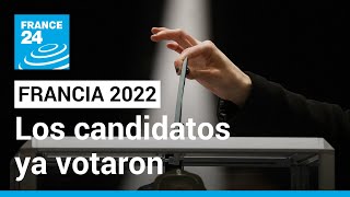 Elecciones Francia 2022 los candidatos ejercieron su derecho al voto • FRANCE 24 Español [upl. by Nojid484]