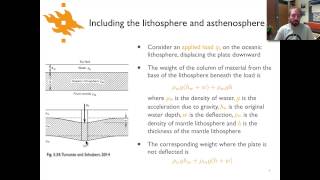 Geodynamics  Lecture 64 Flexure of the lithosphere [upl. by Waller813]