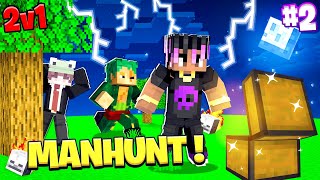 MINECRAFT SPEEDRUNNER VS 2 HUNTERS😱manhuntRON9IE [upl. by Morie4]