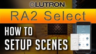 Lutron RA2 Select Tutorial  How to Setup Scenes  Lights amp Wireless Blinds New 2019  ADELUX [upl. by Medardas]