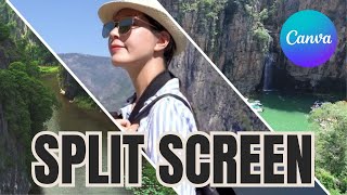 How to Split Screen Video in canva  StepbyStep Guide [upl. by Black]