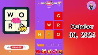 WordBrain Halloween Event October 30 2024  All Parts Answers [upl. by Harold]