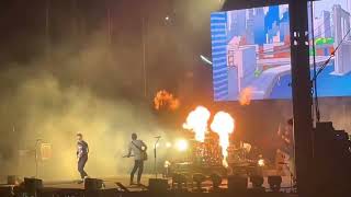 TRAVIS BARKER ON FIRE IN HERSHEY PA 2023 [upl. by Ahsikat]