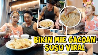 BIKIN MENU TIK TOK VIRAL NIH MIE GACOAN SUSU KEJU 😍😍😍 [upl. by Gaivn]