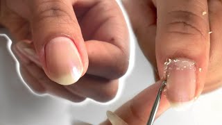 HOW TO CUT CUTICLES AT HOME  How I Use Cuticle Nippers [upl. by Lenette]