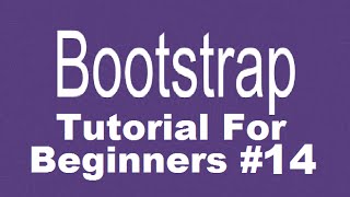 Bootstrap Tutorial For Beginners 14  Adding Glyphicons in Bootstrap [upl. by Lanod]