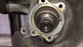 Audi A4 8k changing wheel bearing Part 2 Audi A4 8k Radlagerwechsel Teil 2 [upl. by Atalya]