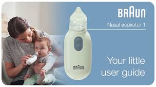 Braun Nasal Aspirator 1  Clear stuffy noses quickly amp gently [upl. by Tellford]