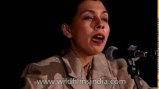 Kazi Nazrul Islams song performance at India Habitat Centre [upl. by Ahsilet284]