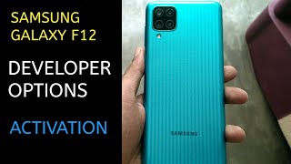 How to Enable and Disable Developer Mode on Samsung f12  Samsung galaxy f12 Developer Options [upl. by Wennerholn]