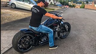 HarleyDavidson FXSB Breakout Sound Barry from UK [upl. by Nevag]