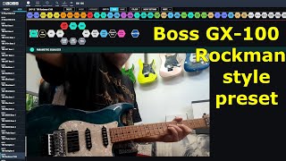 Boss GX100  Rockman X100 style preset [upl. by Kreda]