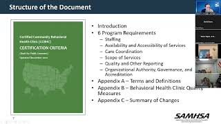 Webinar on the Revised Draft of the Certified Community Behavioral Health Clinic Criteria Update [upl. by Lasala]