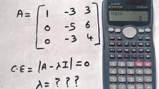 Solve eigen value in calculator [upl. by Kendal]