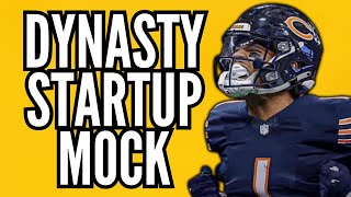 A CHAOTIC Dynasty Startup Mock Draft  Superflex PPR [upl. by Lebatsirhc]