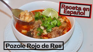 Cómo Hacer Pozole Rojo pozole pozolerojo [upl. by Ttenaj]