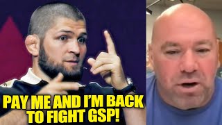 Jones EXPOSES Khabibs INSANE price demand for GSP fight Cody Garbrandt on Sean OMalley [upl. by Enisamoht390]