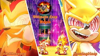 💣Mugen BossBattle Fleetway Sonic vs Fleetway Shadow  mugenjus Downloads😁 [upl. by Nadabas]