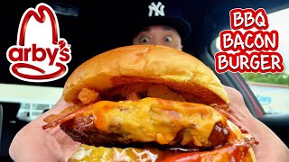 ARBY’S® BBQ BACON BURGER REVIEW LETS SEE IF THIS IS ARBYS BEST BURGER [upl. by Nitneuq]