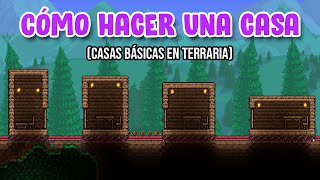 COMO HACER UNA CASA EN TERRARIA  Casas básicas guía rápida [upl. by Skiest]