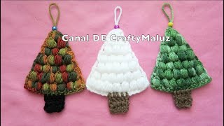 CROCHET TUTORIAL🌲 Árbol de Navidad a crochet muy fácil adornos navideños crochet Christmas Tree🌲 [upl. by Korrie]