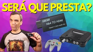 TESTEI O ADAPTADOR HDMI BARATO PARA NINTENDO 64 EM TV 4K  SERÁ QUE PRESTA [upl. by Bibeau247]