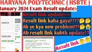 Hsbte Semester exam result update Haryana Polytechnic result update Hsbte result 2024 [upl. by Gentilis]