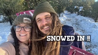 Snowed In Shoveling 2 Feet of Snow On Our Mountain Homestead  Colorado Mountain Life [upl. by Nnaeerb298]