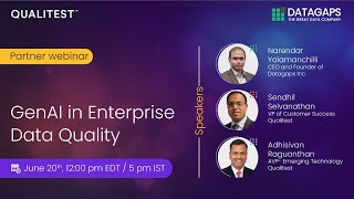 Generative AI in Enterprise Data Quality  Partner Webinar [upl. by Lawan]