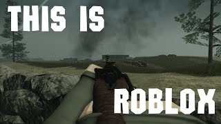 Playing the MOST REALISTIC WORLD WAR II game  ROBLOX [upl. by Aneerb]