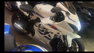 Brocks performance full exhaust cold start 2018 GSXR 1000 [upl. by Nosyerg270]