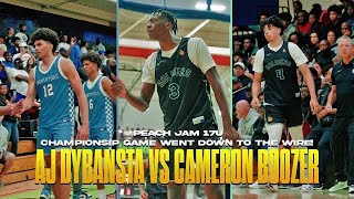 Peach Jam 17U Championship goes DOWN TO THE WIRE AJ Dybantsa vs Cameron Boozer  INTENSE showdown [upl. by Iand]