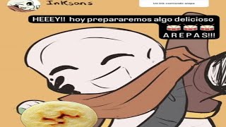 Ink Sans cocina arepas ComicDub en Español Latino [upl. by Him]