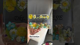 Gerçek çiçeklik Epoksi isimlik yapımı epoksi flowers reklam epoksirecine resinart epoxy [upl. by Drawets]